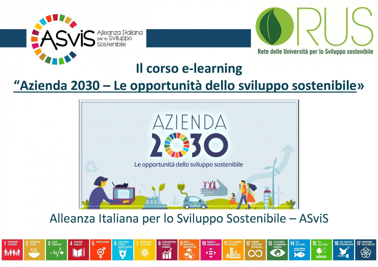 Due corsi ASviS disponibili per la comunità politecnica